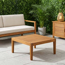 vidaXL Coffee Table Solid Acacia Wood Natural 60 x 60 x 30 cm