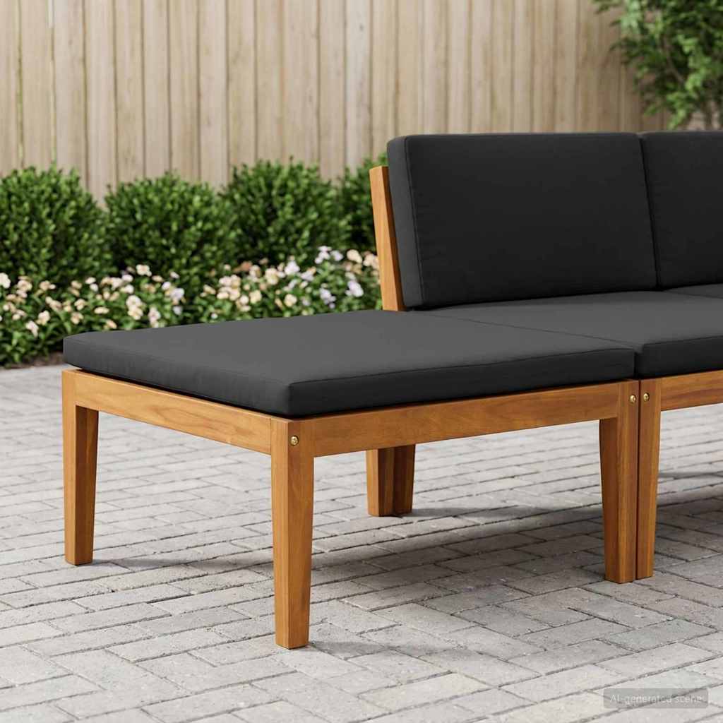 vidaXL Coffee Table Solid Acacia Wood Natural 60 x 60 x 30 cm
