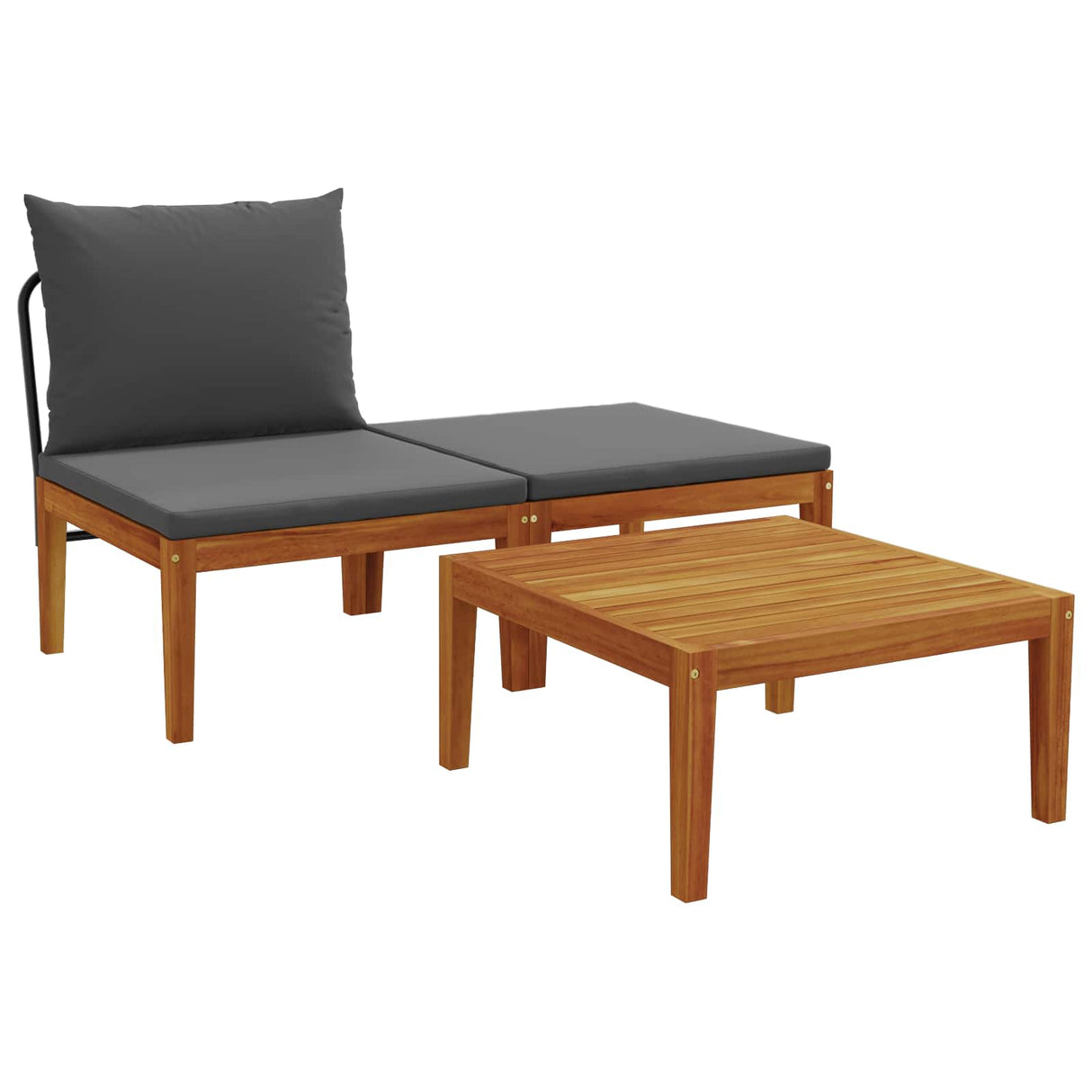 vidaXL Coffee Table Solid Acacia Wood Natural 60 x 60 x 30 cm