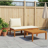 vidaXL Coffee Table Solid Acacia Wood Natural 60 x 60 x 30 cm