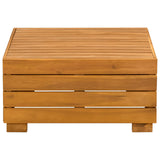 vidaXL Garden Side Table Solid Acacia Wood Brown 60 x 60 x 30 cm