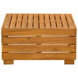 vidaXL Garden Side Table Solid Acacia Wood Brown 60 x 60 x 30 cm