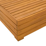 vidaXL Garden Side Table Solid Acacia Wood Brown 60 x 60 x 30 cm