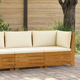 vidaXL Garden Side Table Solid Acacia Wood Brown 60 x 60 x 30 cm