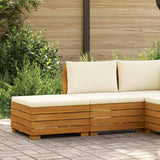 vidaXL Garden Side Table Solid Acacia Wood Brown 60 x 60 x 30 cm