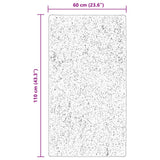 vidaXL Vloerkleed HUARTE laagpolig zacht wasbaar 60x110 cm antraciet