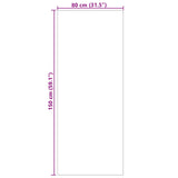 vidaXL Vloerkleden Rechthoekig AGIRA Naturel 150 x 80 cm Polyester