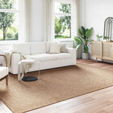 vidaXL Vloerkleden Rechthoekig AGIRA Naturel 150 x 80 cm Polyester