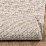 vidaXL Vloerkleden Rechthoekig FARO Crème 150 x 80 cm Polyester