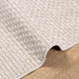 vidaXL Vloerkleden Rechthoekig FARO Crème 150 x 80 cm Polyester