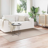 vidaXL Vloerkleden Rechthoekig FARO Crème 150 x 80 cm Polyester