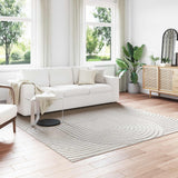 vidaXL Vloerkleden Rechthoekig PALMERAS Crème 150 x 80 cm Polyester