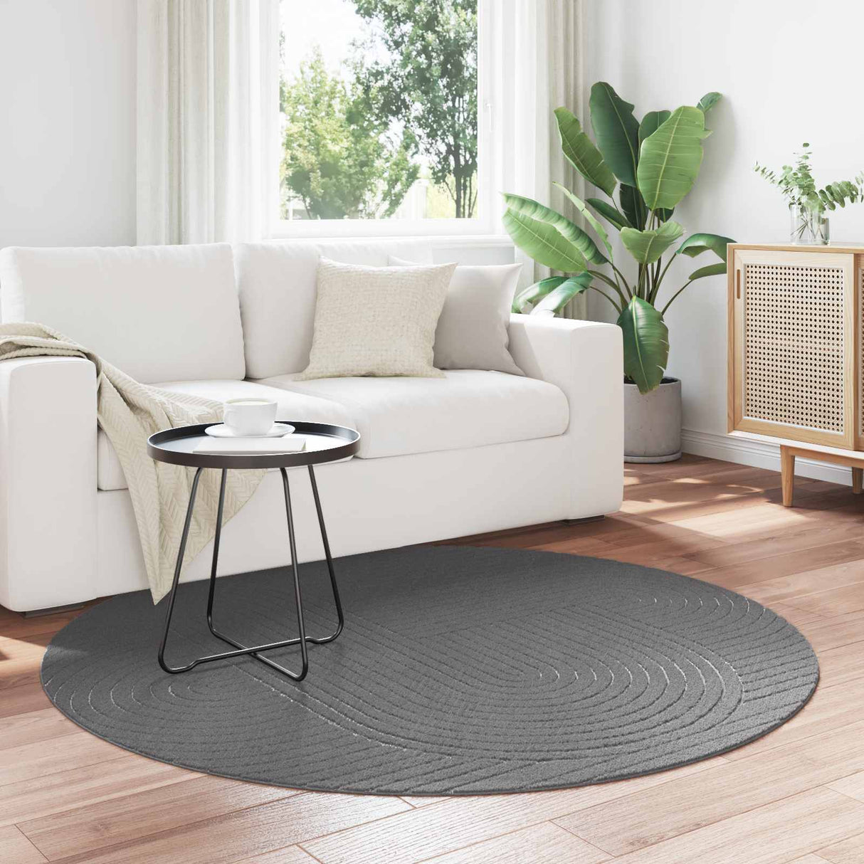 vidaXL Vloerkleden Rechthoekig PALMERAS Crème 150 x 80 cm Polyester
