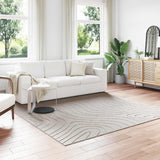 vidaXL Vloerkleden Rechthoekig PALMERAS Crème 150 x 80 cm Polyester