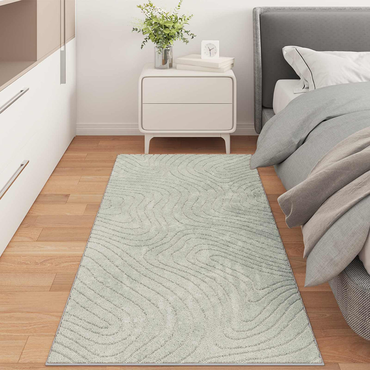 vidaXL Vloerkleden Rechthoekig PALMERAS Crème 150 x 80 cm Polyester