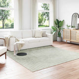 vidaXL Vloerkleden Rechthoekig PALMERAS Crème 150 x 80 cm Polyester