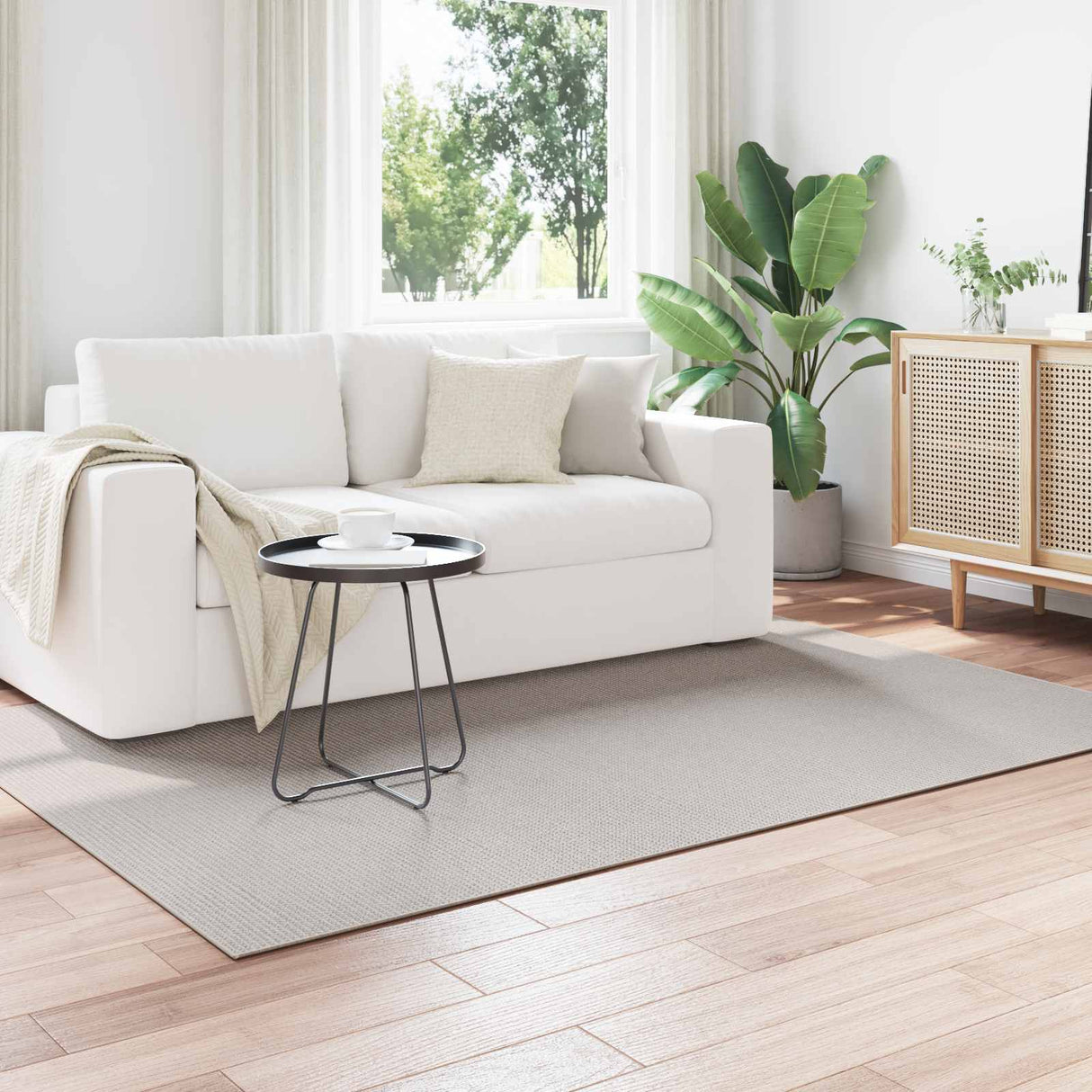 vidaXL Vloerkleden Rechthoekig LUGO Crème 150 x 80 cm Polyester