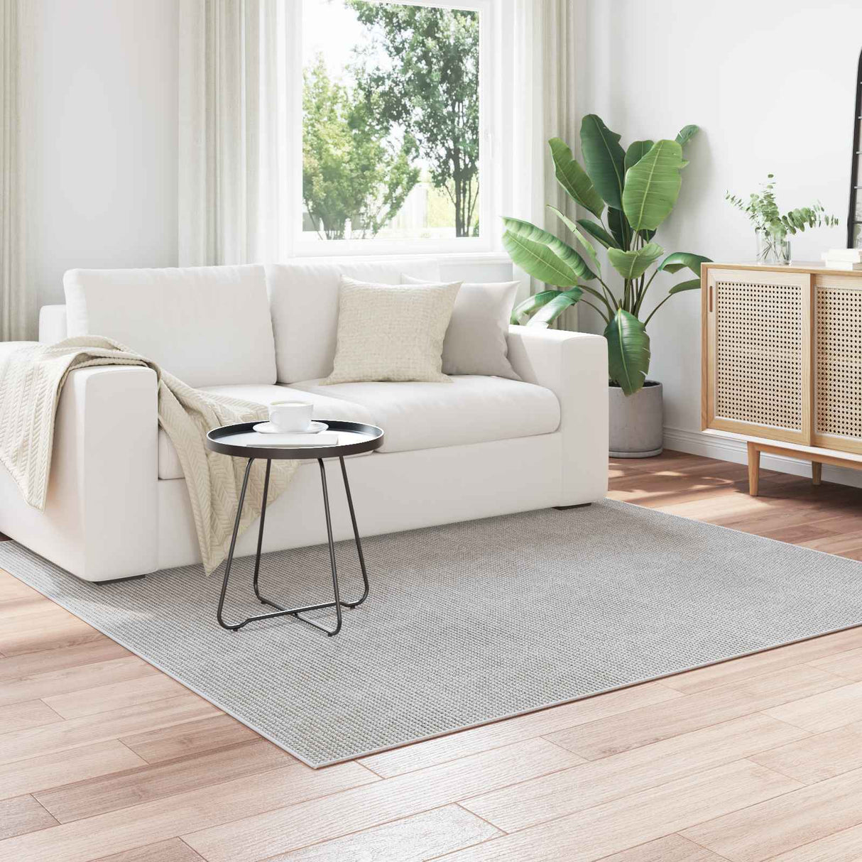 vidaXL Vloerkleden Rechthoekig LUGO Crème 150 x 80 cm Polyester