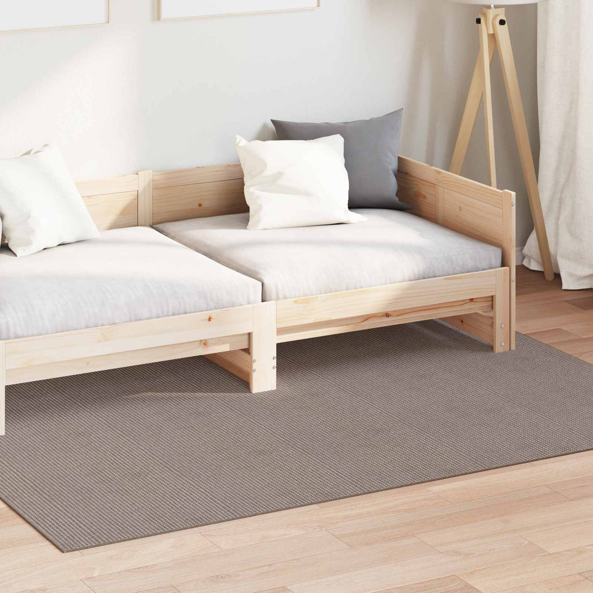 vidaXL Vloerkleden Rechthoekig LUGO Crème 150 x 80 cm Polyester