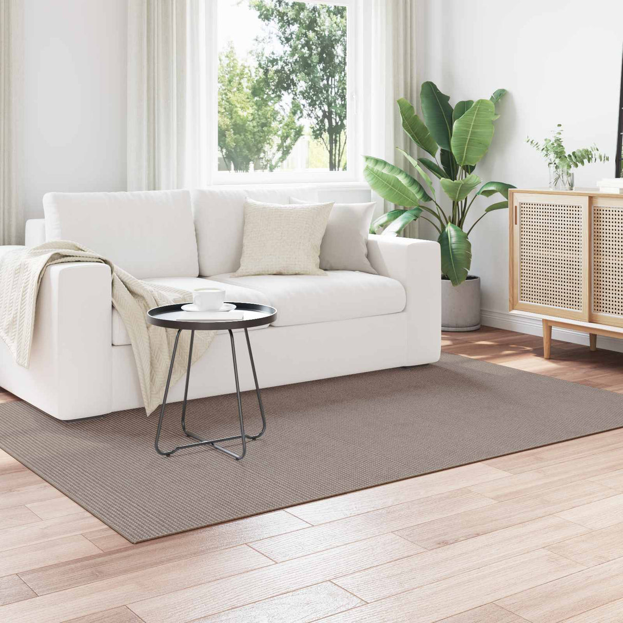 vidaXL Vloerkleden Rechthoekig LUGO Crème 150 x 80 cm Polyester