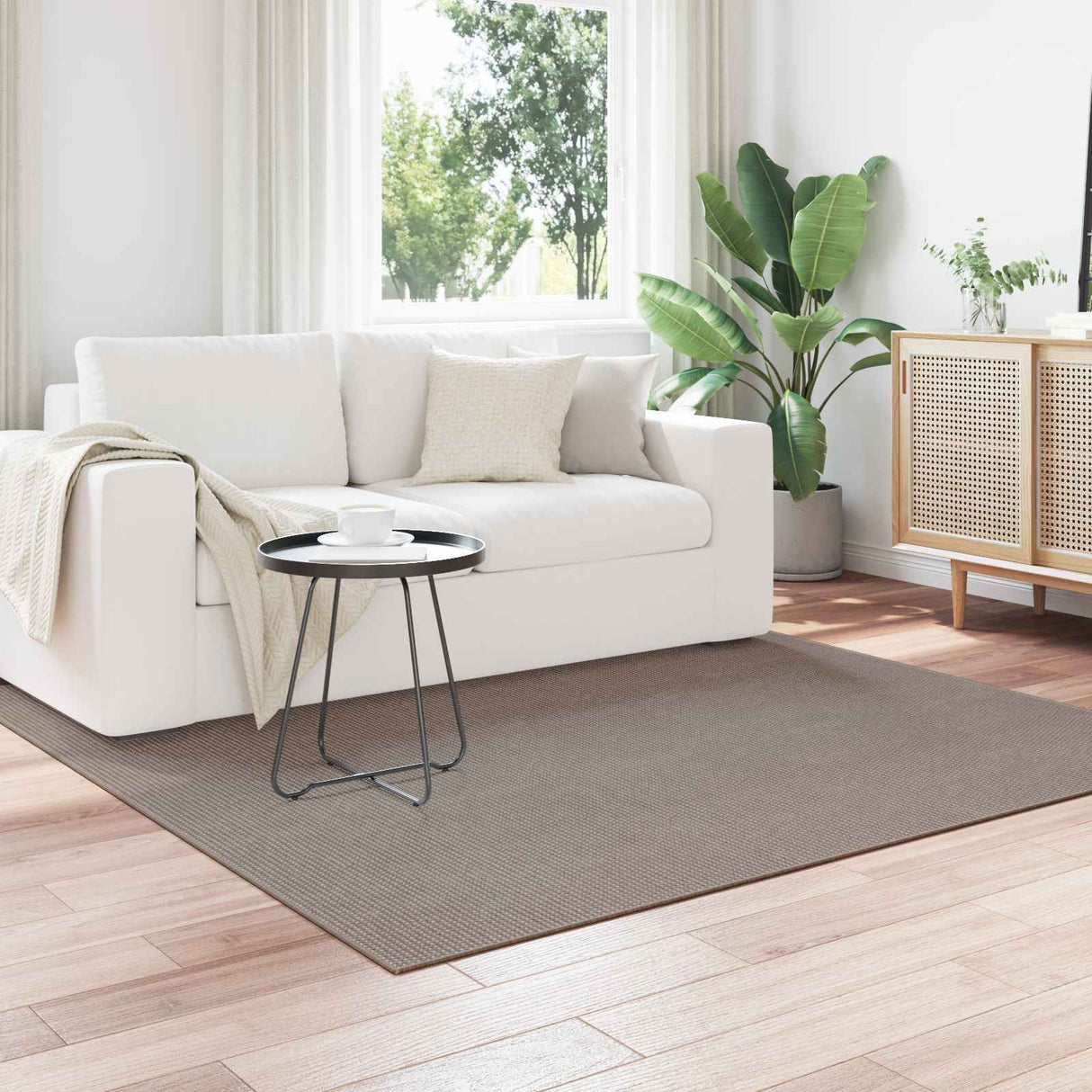 vidaXL Vloerkleden Rechthoekig LUGO Crème 150 x 80 cm Polyester