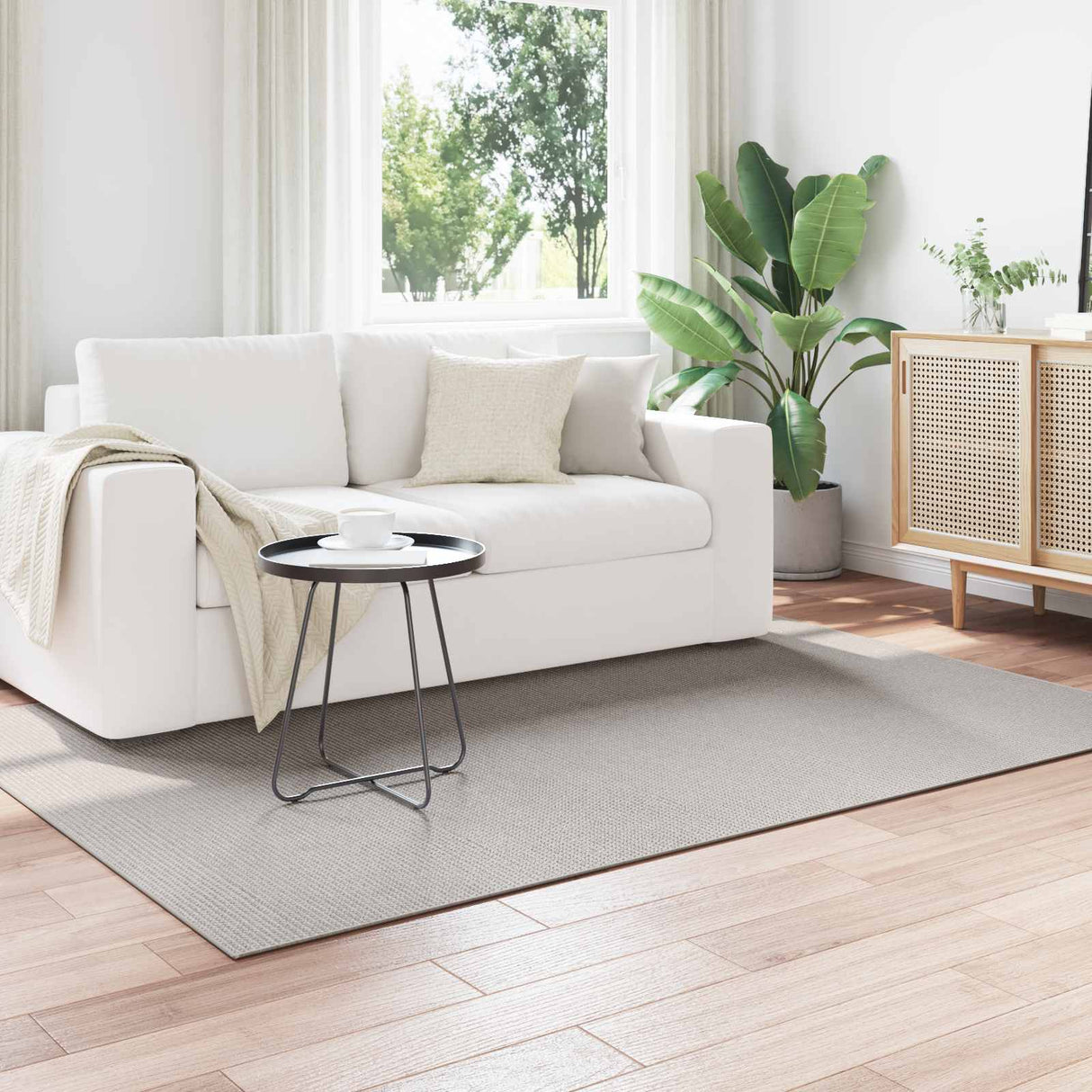 vidaXL Vloerkleden Rechthoekig LUGO Crème 150 x 80 cm Polyester