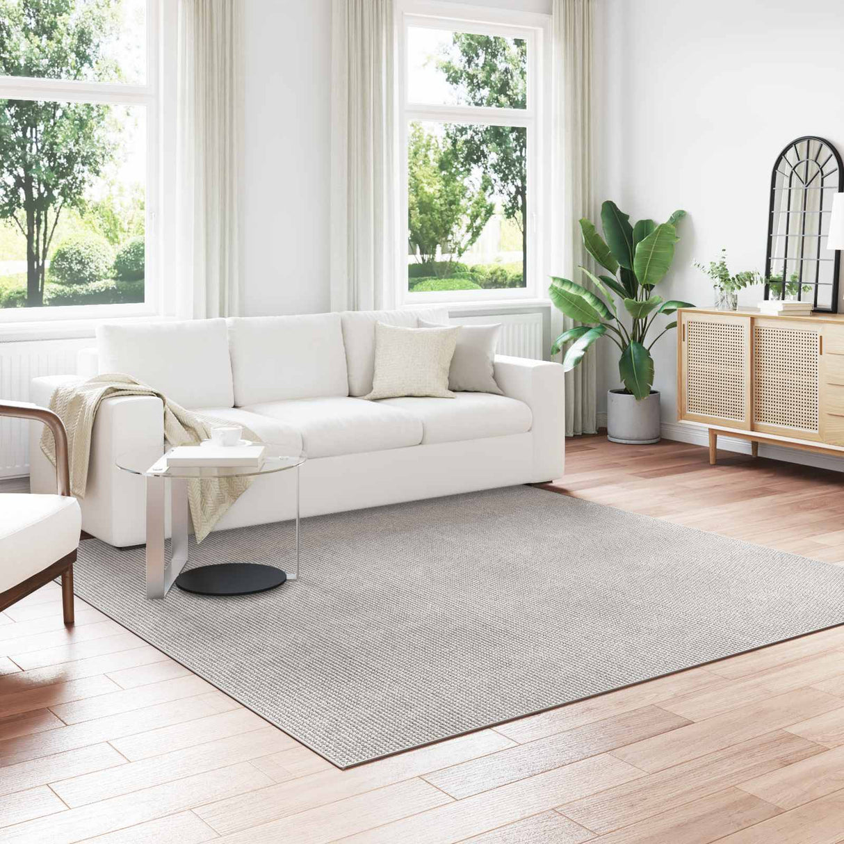 vidaXL Vloerkleden Rechthoekig LUGO Crème 150 x 80 cm Polyester
