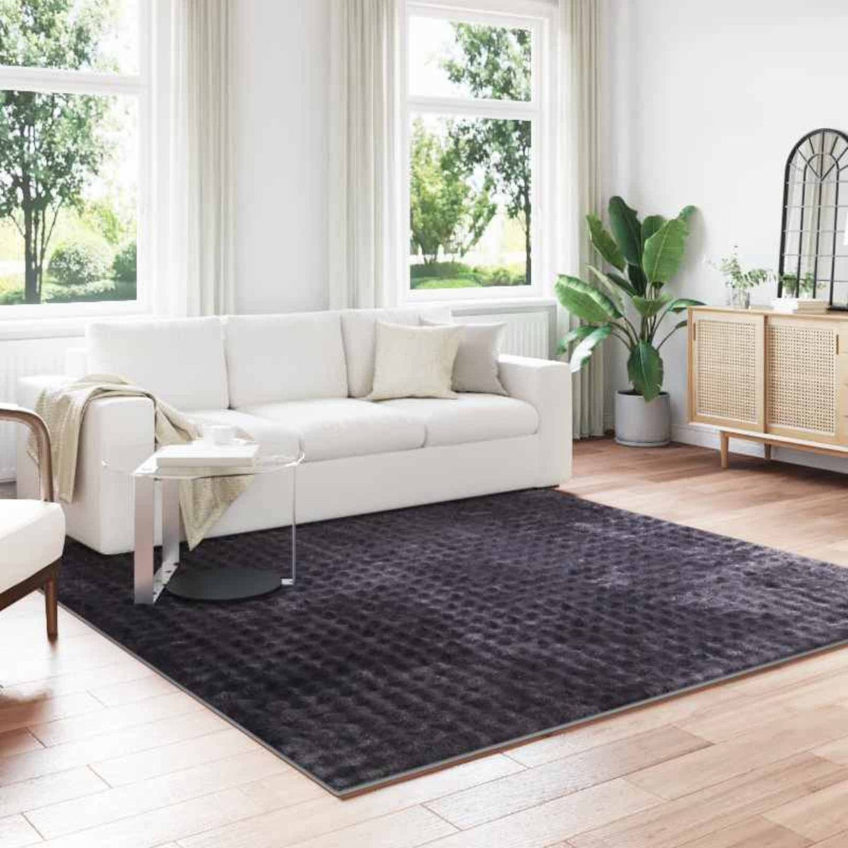 vidaXL Vloerkleden Rechthoekig SIROLO Crème 150 x 80 cm Polyester