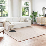 vidaXL Vloerkleden Rechthoekig SIROLO Crème 150 x 80 cm Polyester