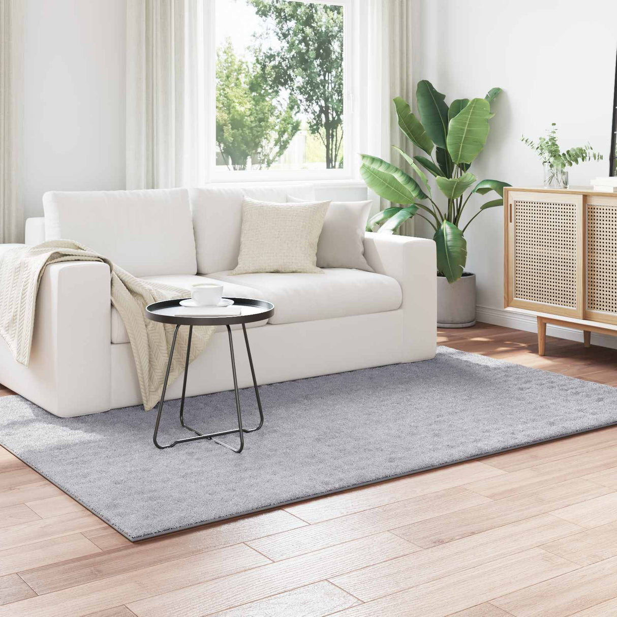 vidaXL Vloerkleden Rechthoekig SIROLO Crème 150 x 80 cm Polyester