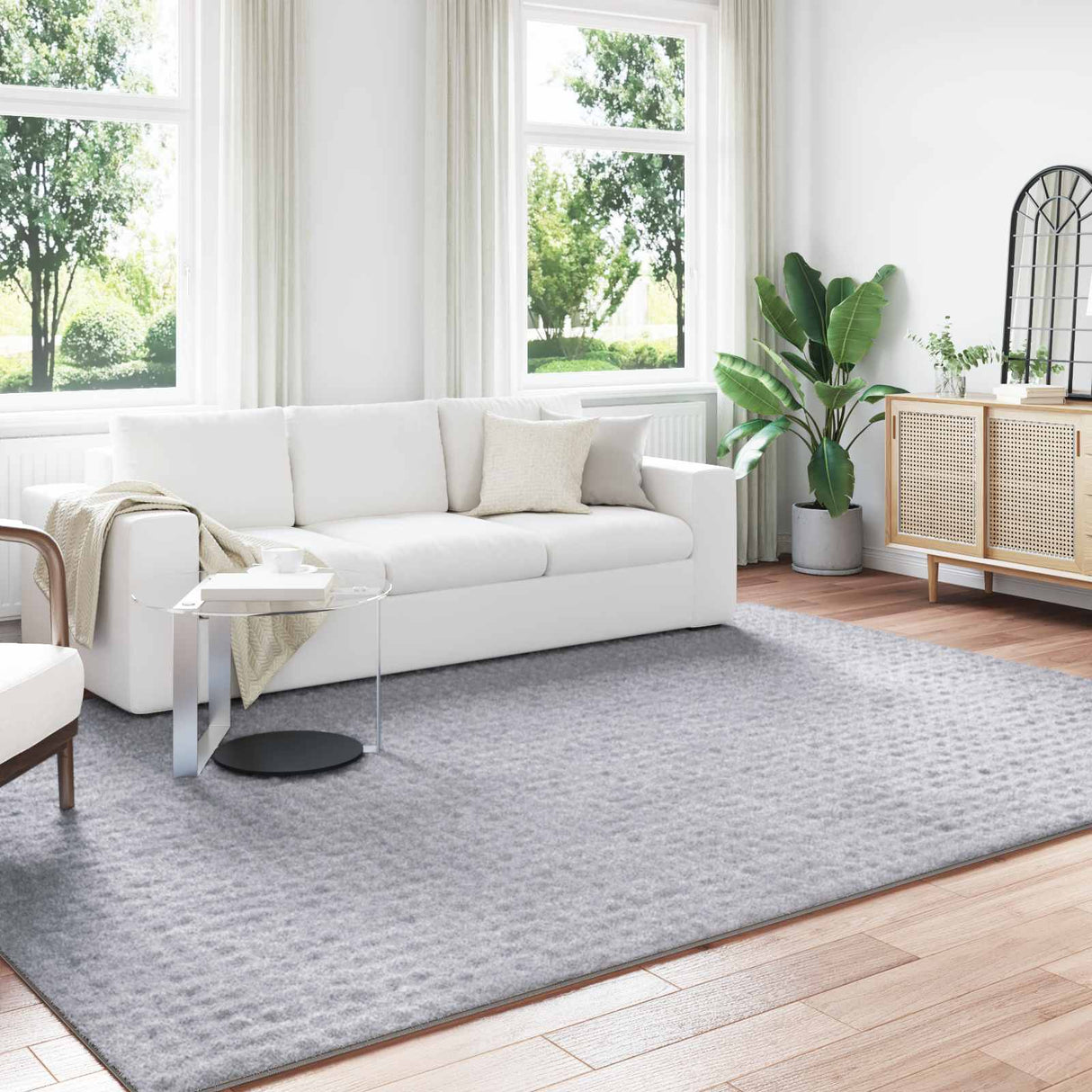 vidaXL Vloerkleden Rechthoekig SIROLO Crème 150 x 80 cm Polyester