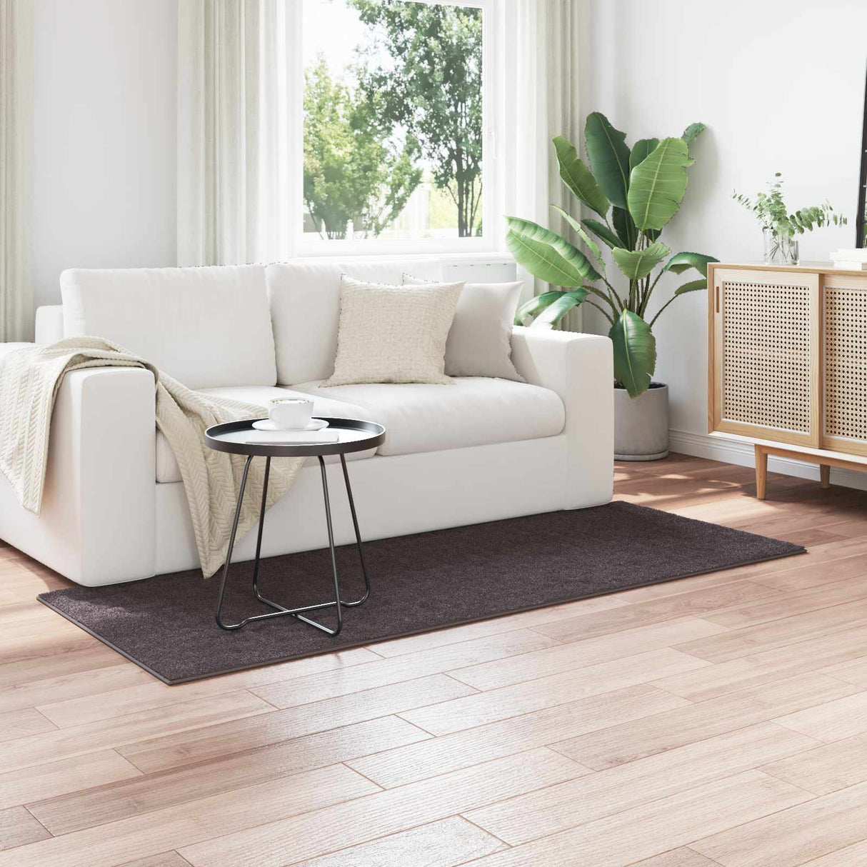 vidaXL Vloerkleden Rechthoekig SIROLO Crème 150 x 80 cm Polyester