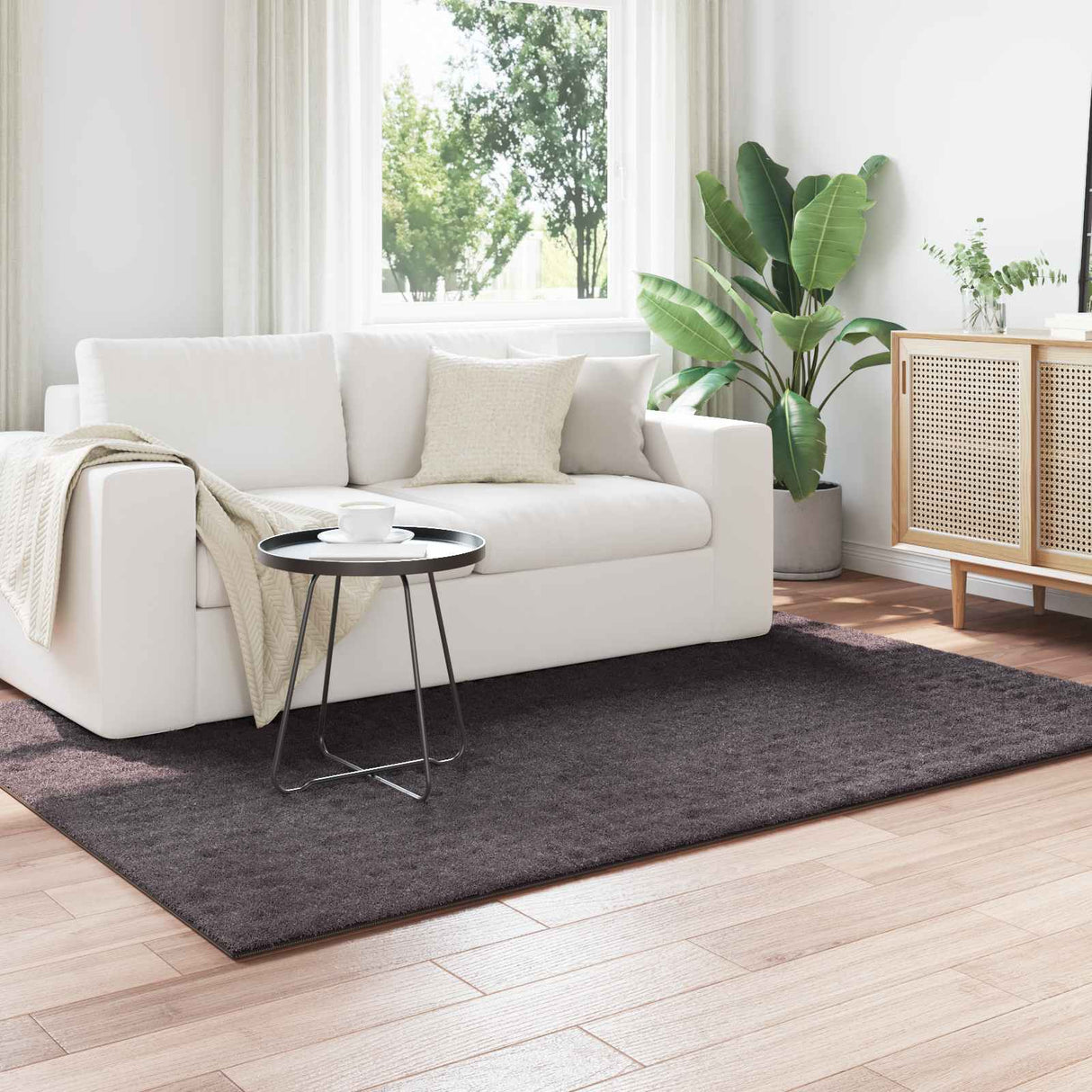 vidaXL Vloerkleden Rechthoekig SIROLO Crème 150 x 80 cm Polyester