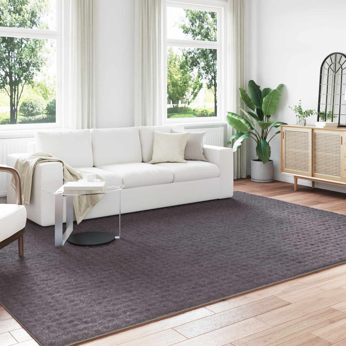 vidaXL Vloerkleden Rechthoekig SIROLO Crème 150 x 80 cm Polyester