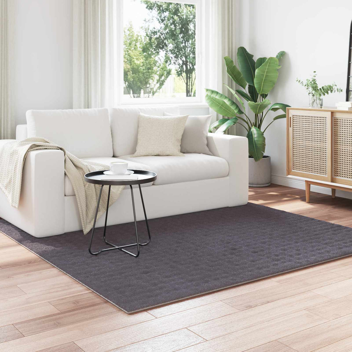 vidaXL Vloerkleden Rechthoekig SIROLO Crème 150 x 80 cm Polyester