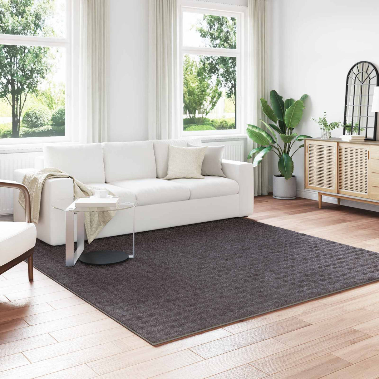 vidaXL Vloerkleden Rechthoekig SIROLO Crème 150 x 80 cm Polyester