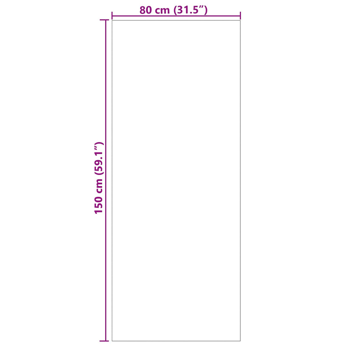 vidaXL Vloerkleden Rechthoekig GALATI Crème 150 x 80 cm Polyester