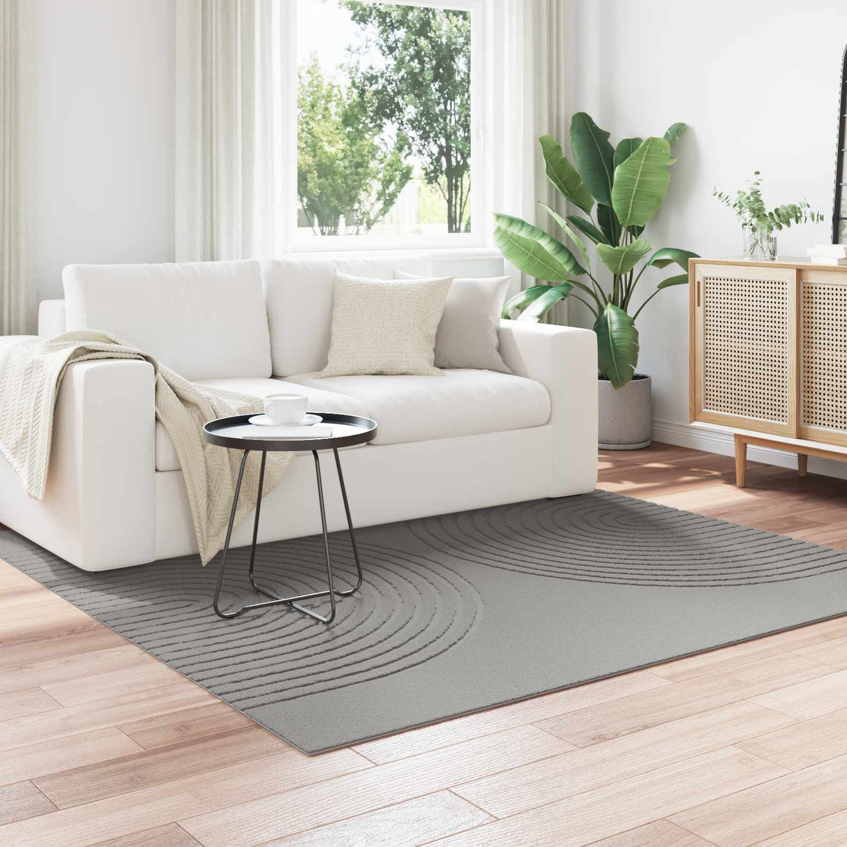 vidaXL Vloerkleden Rechthoekig GALATI Crème 150 x 80 cm Polyester