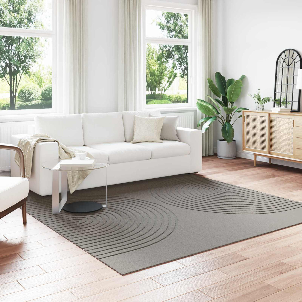 vidaXL Vloerkleden Rechthoekig GALATI Crème 150 x 80 cm Polyester