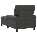 vidaXL Chaise Lounge met kussen Zwart 91 x 157 x 91 cm Kunstleer