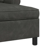 vidaXL Chaise Lounge met kussen Zwart 91 x 157 x 91 cm Kunstleer