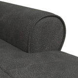 vidaXL Chaise Lounge met kussen Zwart 91 x 157 x 91 cm Kunstleer
