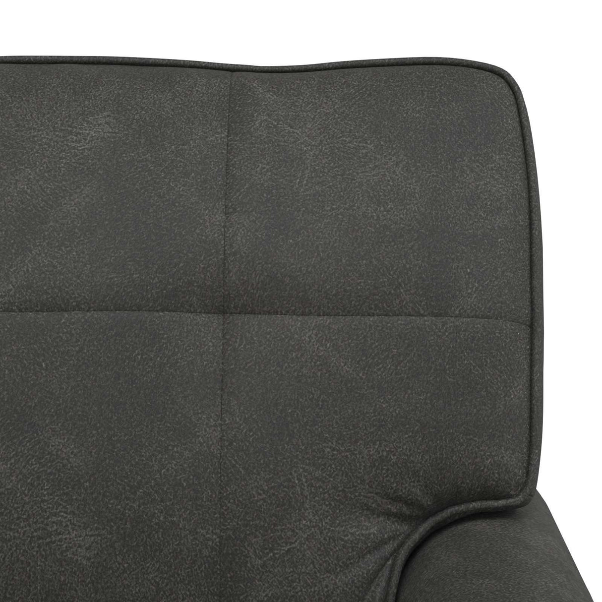 vidaXL Chaise Lounge met kussen Zwart 91 x 157 x 91 cm Kunstleer