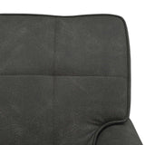 vidaXL Chaise Lounge met kussen Zwart 91 x 157 x 91 cm Kunstleer