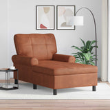 vidaXL Chaise Lounge met kussen Zwart 91 x 157 x 91 cm Kunstleer