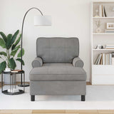 vidaXL Chaise Lounge met kussen Blauw 91 x 157 x 91 cm Fluweel
