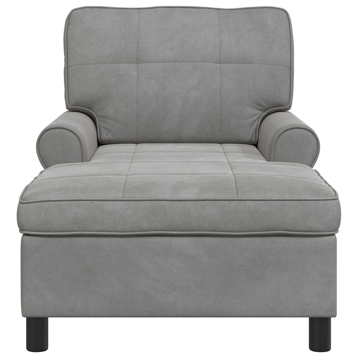 vidaXL Chaise Lounge met kussen Blauw 91 x 157 x 91 cm Fluweel