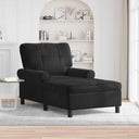 vidaXL Chaise Lounge met kussen Blauw 91 x 157 x 91 cm Fluweel