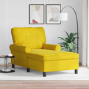 vidaXL Chaise Lounge met kussen Blauw 91 x 157 x 91 cm Fluweel