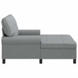 vidaXL Chaise Lounge met kussen Lichtgrijs 91 x 157 x 91 cm Stof